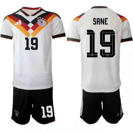 Germany 2026 FIFA World Cup Soccer Jersey White #19 SANE